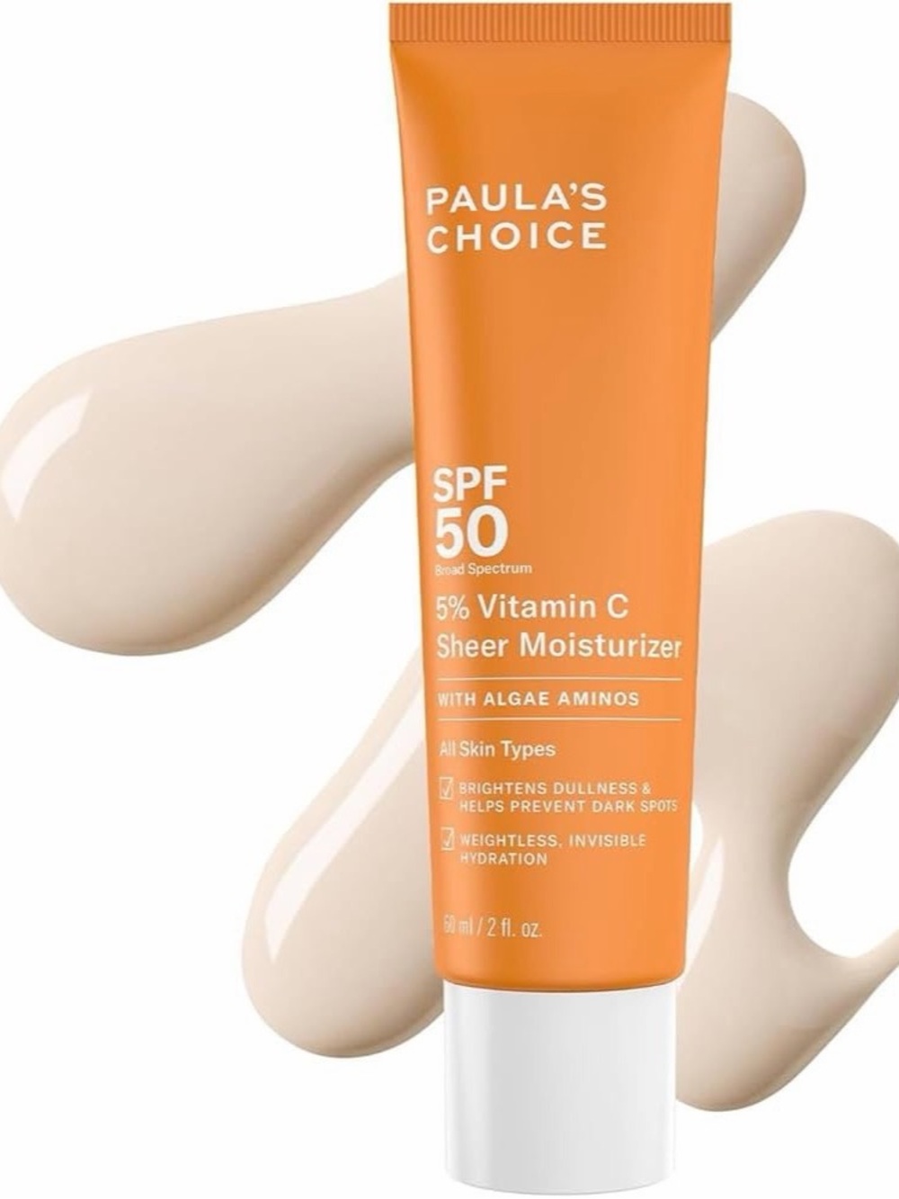PAULA'S CHOICE Vitamin C Sheer Face Moisturizer SPF 50 2 fl oz ~ New